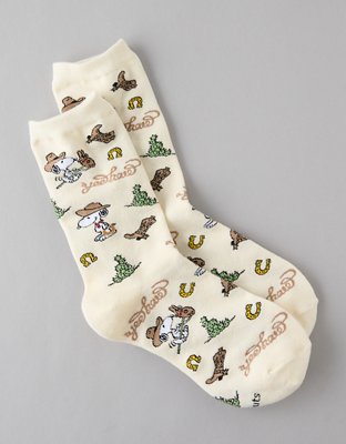 Носки AE Peanuts Western, средней высоты — American Eagle — фото 3