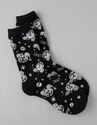 AE Mickey Mouse Pumpkin Crew Socks