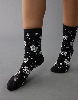 AE Mickey Mouse Pumpkin Crew Socks