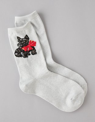 AE Dog & Bow Crew Socks