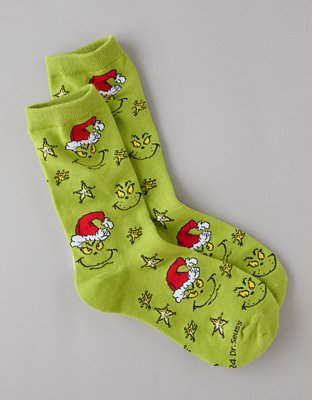 AE Grinch Crew Socks