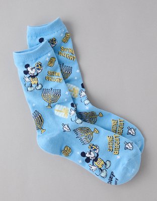 AE Hanukkah Disney Crew Socks