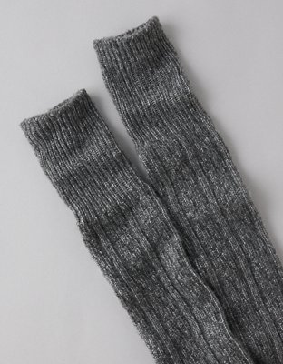 Chaussettes au-dessus du genou en tricot torsadé AE