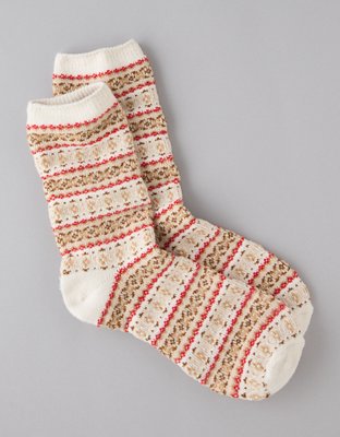 AE Fair Isle Crew Socks