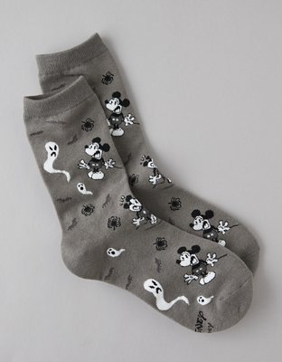 AE Mickey Mouse Ghost Crew Socks