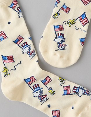 Носки AE Snoopy Flag, средней высоты — American Eagle — фото 2