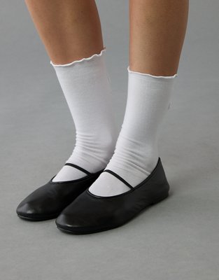 AE Ruffle Bow Crew Socks 2-Pack
