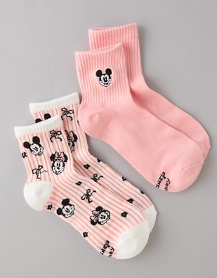 AE Disney Striped Boyfriend Socks 2-Pack