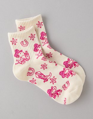 AE Snoopy Western Boyfriend Socks