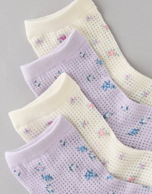 AE Paquete de 2 Pares de Calcetines Boyfriend Florales