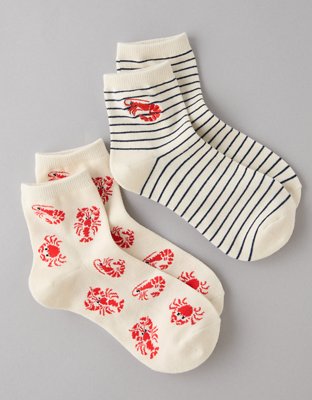 AE Lobster Boyfriend Socks 2-Pack