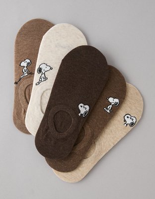 AE Peanuts No-Show Socks 5-Pack
