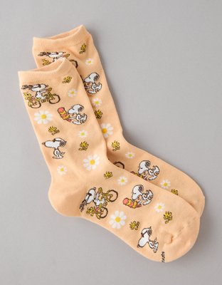 AE Snoopy Ice Cream Crew Socks