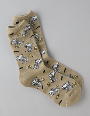 AE Mummy Snoopy Crew Socks