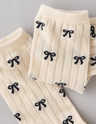 AE Pointelle Crew Socks
