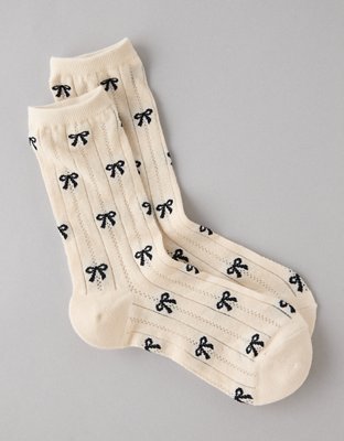AE Pointelle Crew Socks