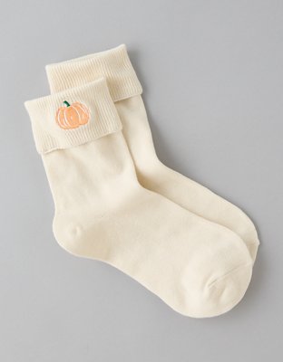 AE Foldover-Cuff Cropped Crew Socks
