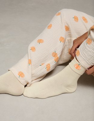 AE Foldover-Cuff Cropped Crew Socks