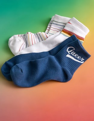 AE Pride Boyfriend Socks 3-Pack