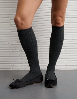 AE Rib Knit Knee-High Socks