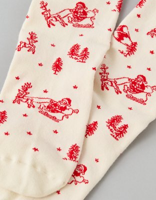 AE Santa Crew Socks