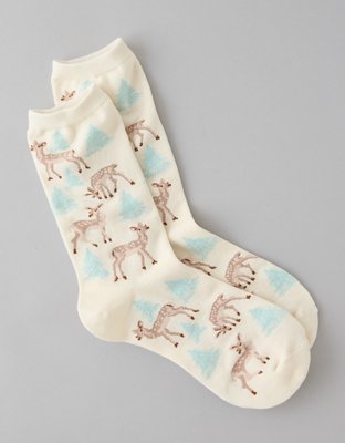 AE Deer Crew Socks