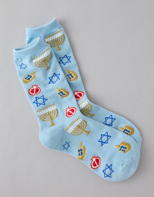AE Hanukkah Crew Socks