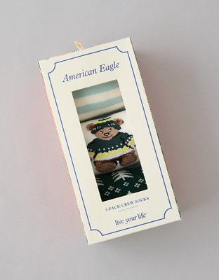 AE Paquete de 3 Pares de Calcetines Largos Festivos