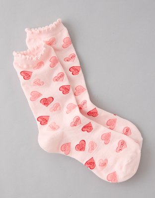 AE Valentine's Day Crew Socks