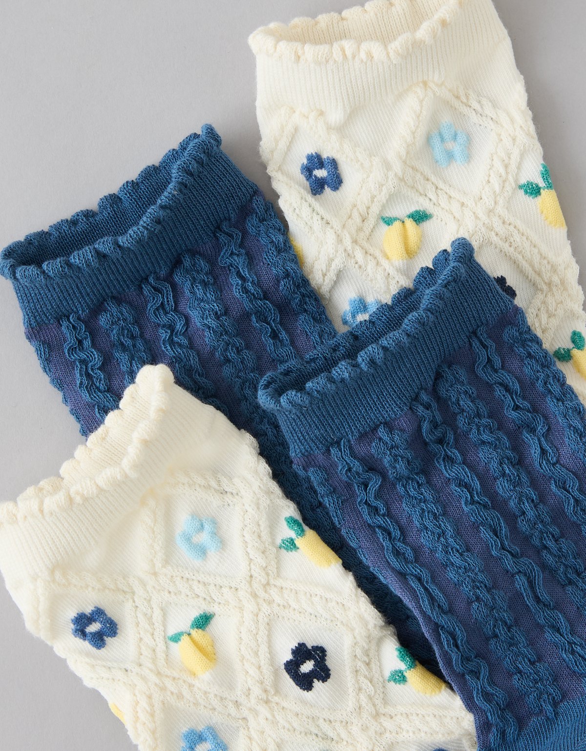AE Textured Cropped Crew Socks 2-Pack - image 4