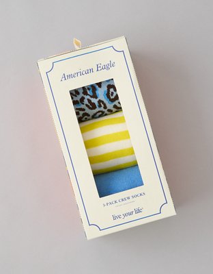 AE Holiday Crew Socks 3-Pack