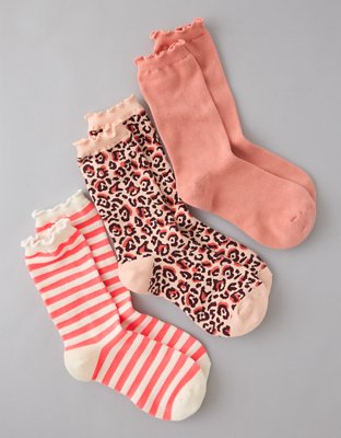 AE Holiday Crew Socks 3-Pack