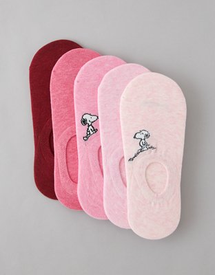 AE Snoopy No-Show Socks 5-Pack