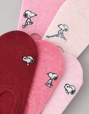 AE Snoopy No-Show Socks 5-Pack