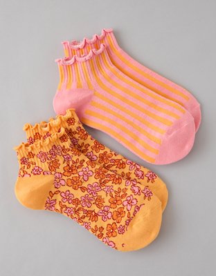 AE Floral Shortie Crew Socks 2-Pack from American Eagle - $14.95