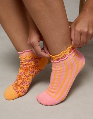 AE Floral Shortie Crew Socks 2-Pack from American Eagle - $14.95