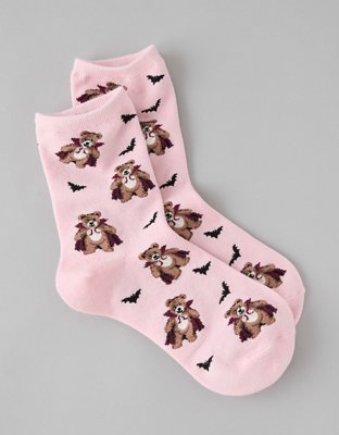 AE Graphic Cropped Crew Socks 2-Pack