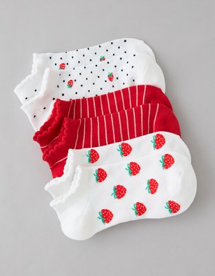 AE Scalloped Ankle Socks 3-Pack