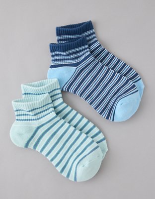 AE Graphic Shortie Crew Socks 2-Pack