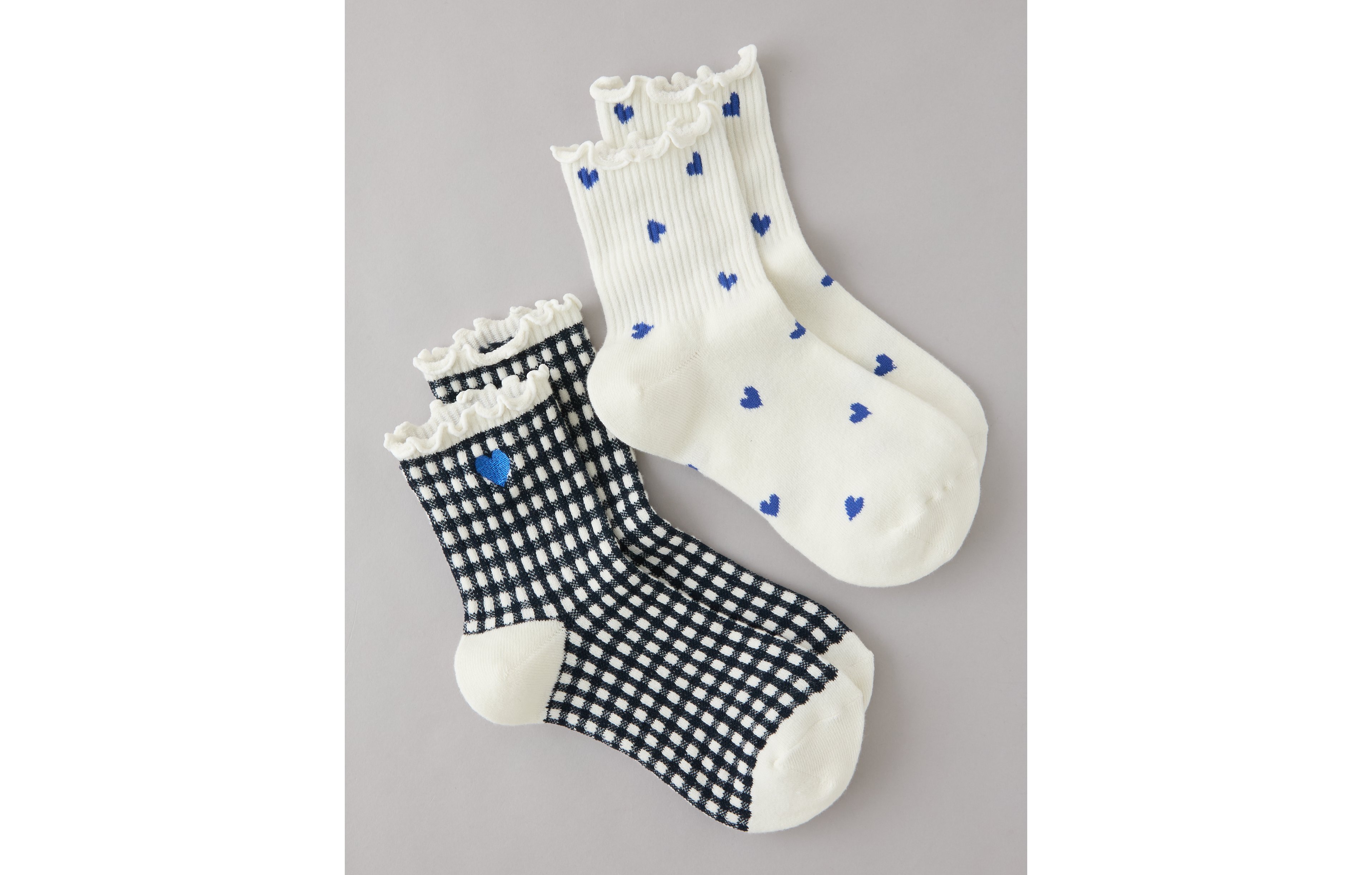 AE Graphic Cropped Crew Socks 2-Pack