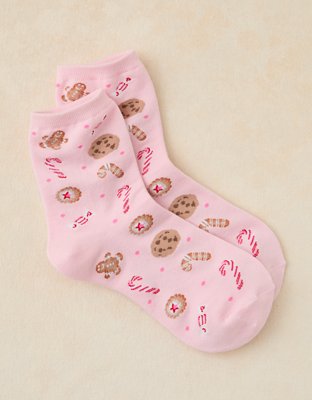 AE Graphic Cropped Crew Socks