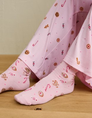 AE Graphic Cropped Crew Socks
