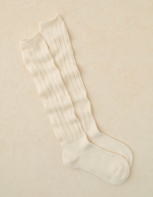 AE Ribbed Knit Knee-High Socks