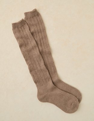 AE Ribbed Knit Knee-High Socks