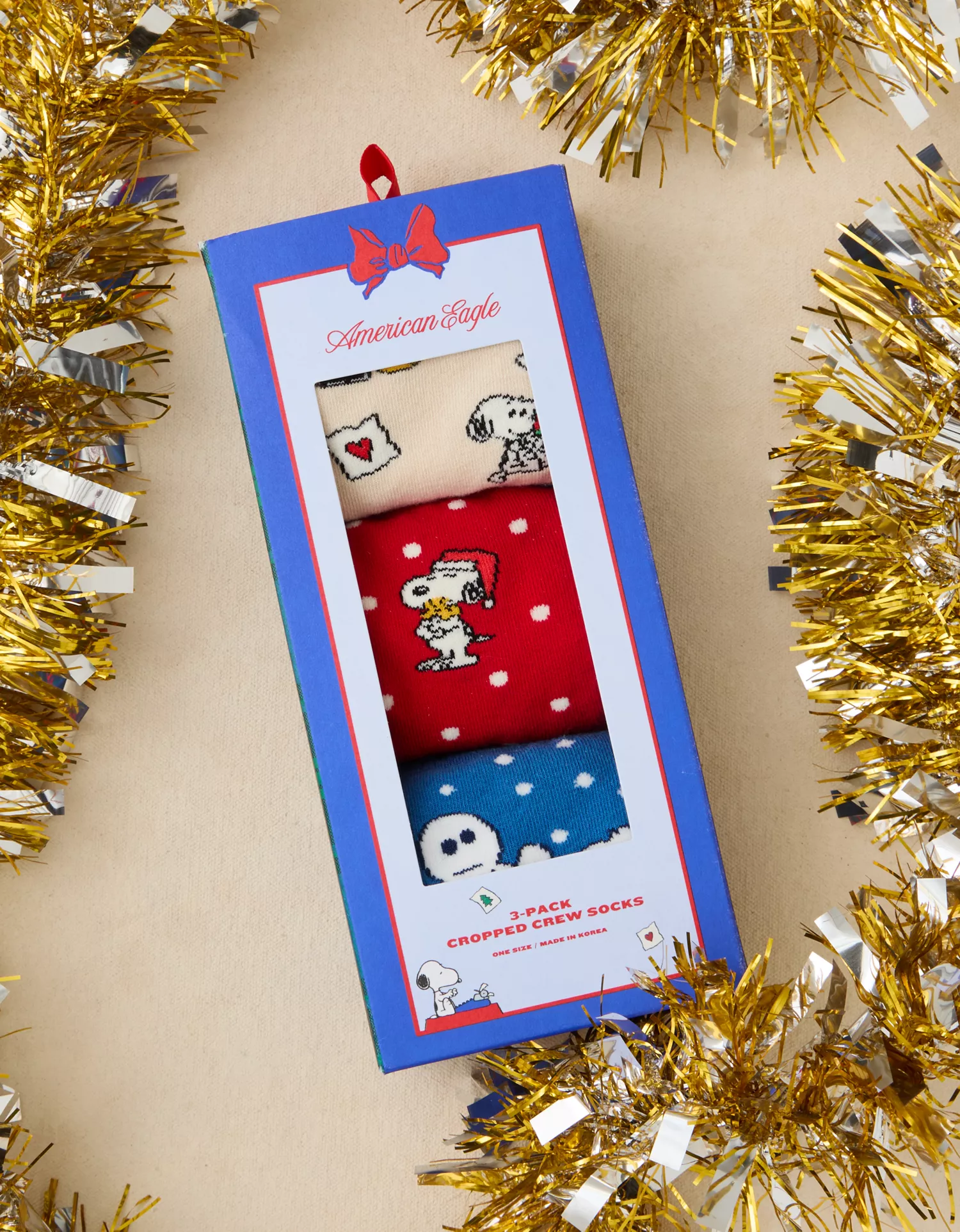 AE Snoopy Crew Socks 3-Pack - thumbnail 2