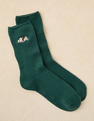 AE Snoopy Cozy Crew Socks