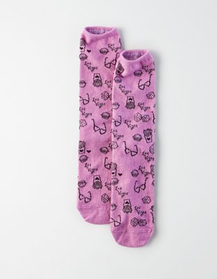 AEO Vegas Doodle Crew Sock - 
