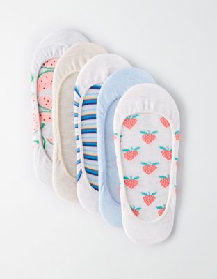 AEO Fruit No Show Sock 5-Pack - 
