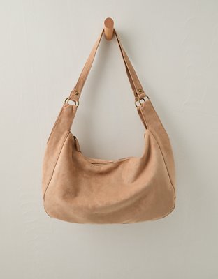 AE Faux Suede Slouchy Shoulder Bag