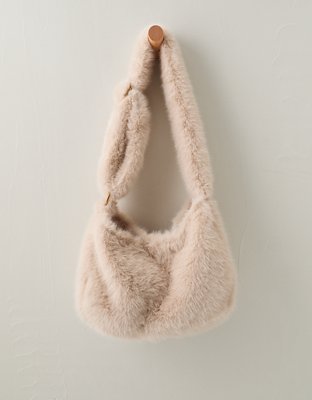AE Slouchy Faux-Fur Shoulder Bag